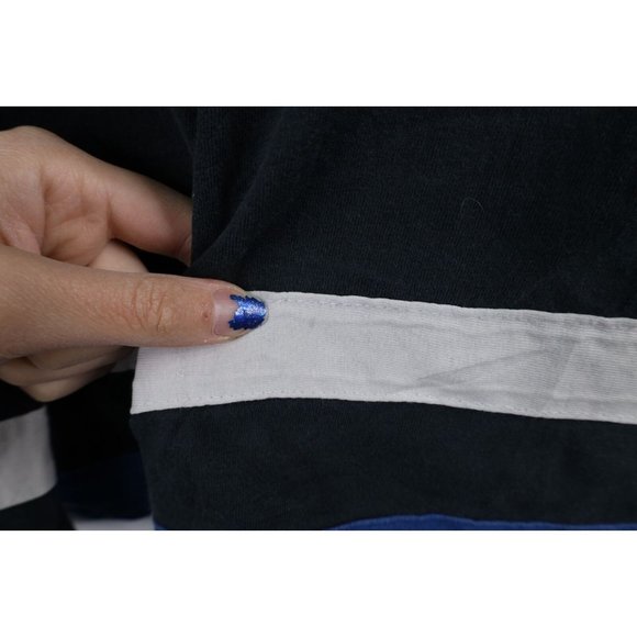 Vintage 90s Winterland XL Distressed Led Zeppelin Spell Out Hockey Jersey Shirt - Picture 5 of 14